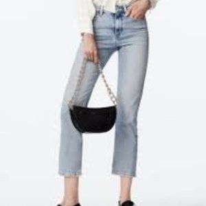 ZARA Jeans High- Rise SLIM FIT MID-BLUE NEW with Tags Size 00